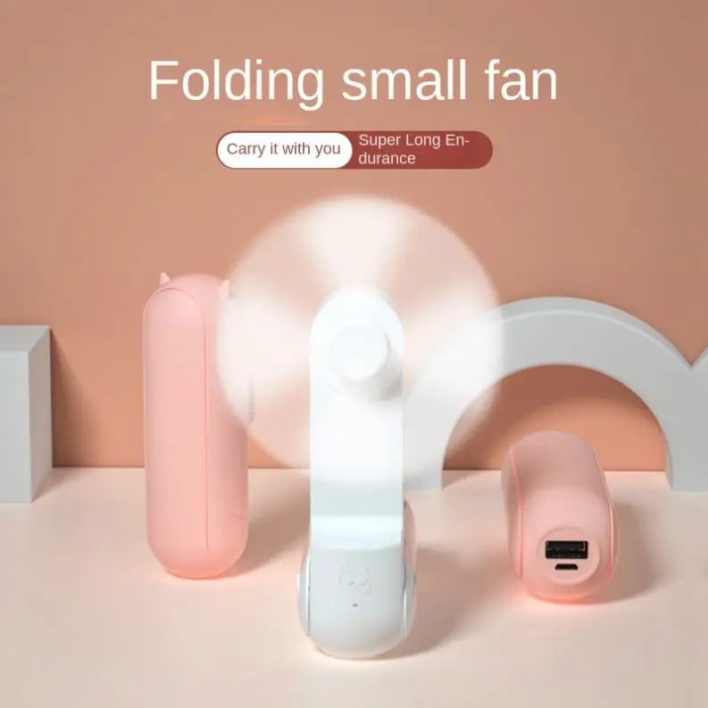 2022 New Fashion Mini Rechargeable Fan Multifunction Portable Fan With Low Noise Wholesale Handheld Fan