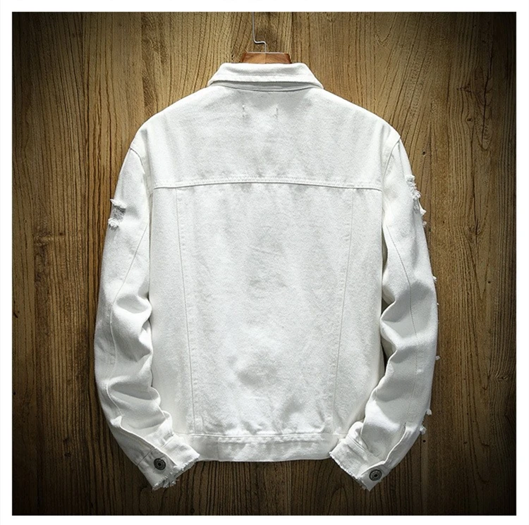 Bomber Denim Jacket Custom Logo Jackets Fashion Denim Jacket Men