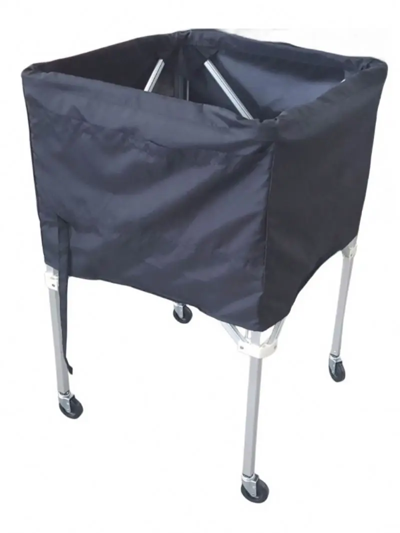Manufacturer Folding ball cart durable Portable Volleyball Basketball Football Tennis Ball Carry Cart With Mecanum Wheels