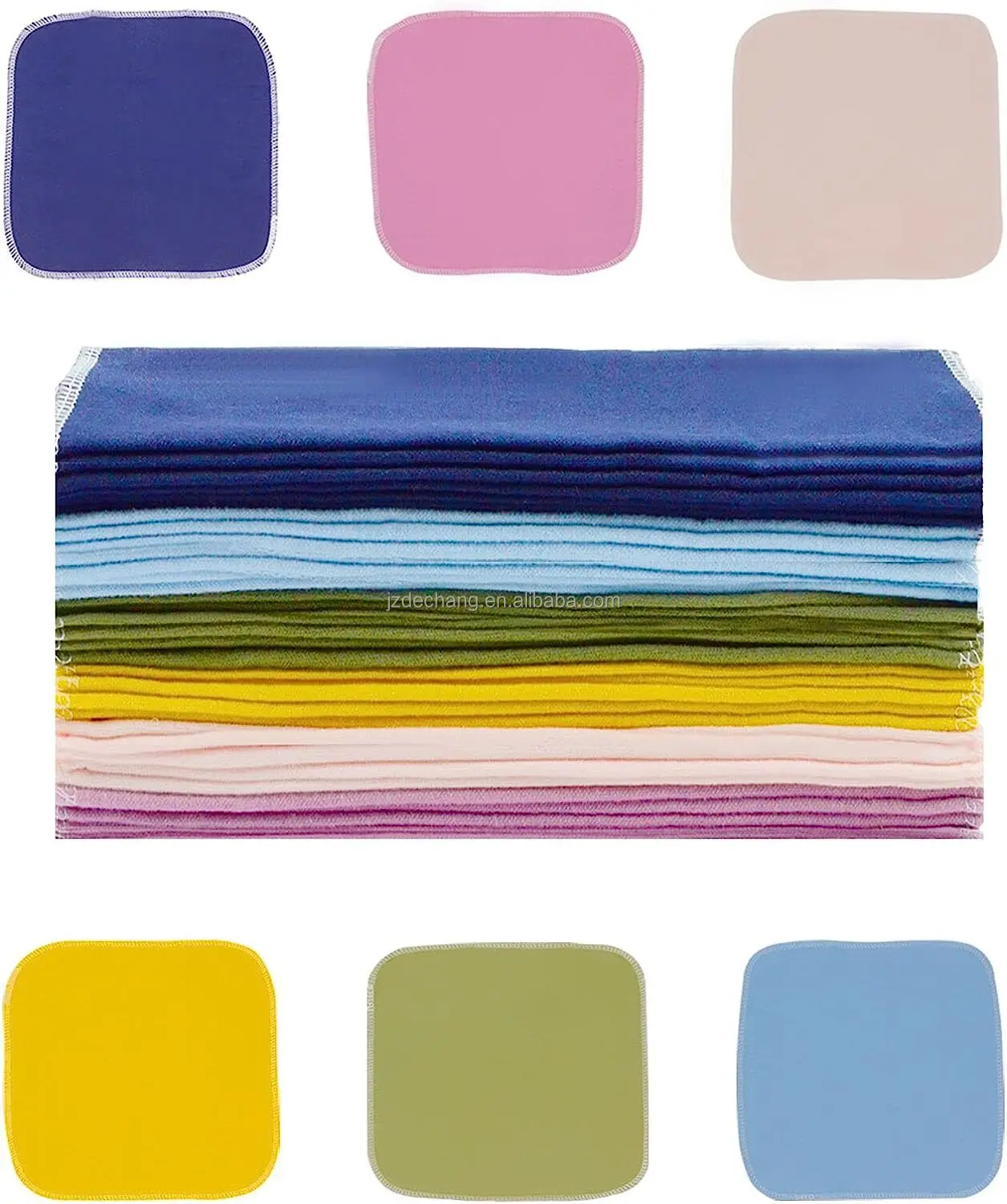 100% cotton Flannel Kitchen Dish Cloth Towel, Non-stick Oil Washing Cloth Rag, Household Tableware Cleaning Wiping Cloth