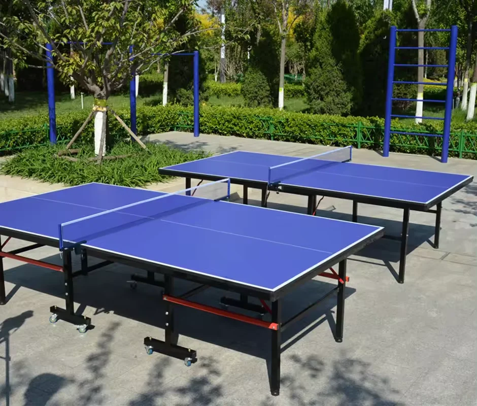 Manufacture wholesale Indoor Folding Entertainment Exercise 15mm Pingpong Table Professional Table Tennis Table with wheels