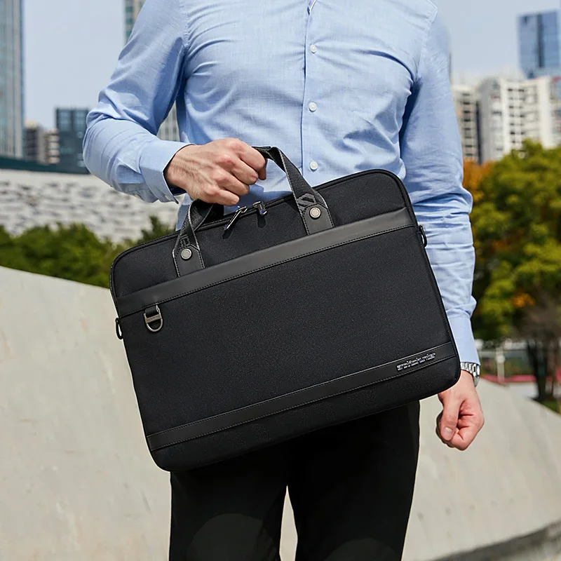 Мужская офисная деловая сумка через плечо, оригинальный деловой портфель, роскошная сумка для ноутбука, Качественная мужская сумка-слинг, портфель