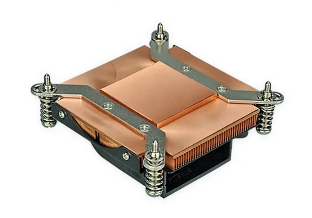 4-pin PWM fan copper CPU cooler for 1U server