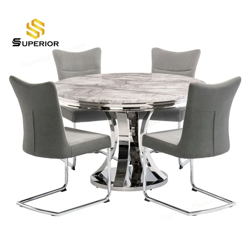 dining room furniture 4 sill stone dinning table with chair full luxury marble round dining table set