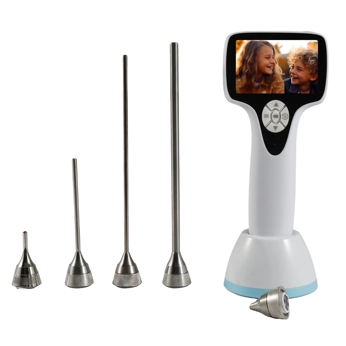Veterinary Portable Digital Video Otoscope Camera Video Scope Steel Ce Otoscope Prices Medical Led Light Source
