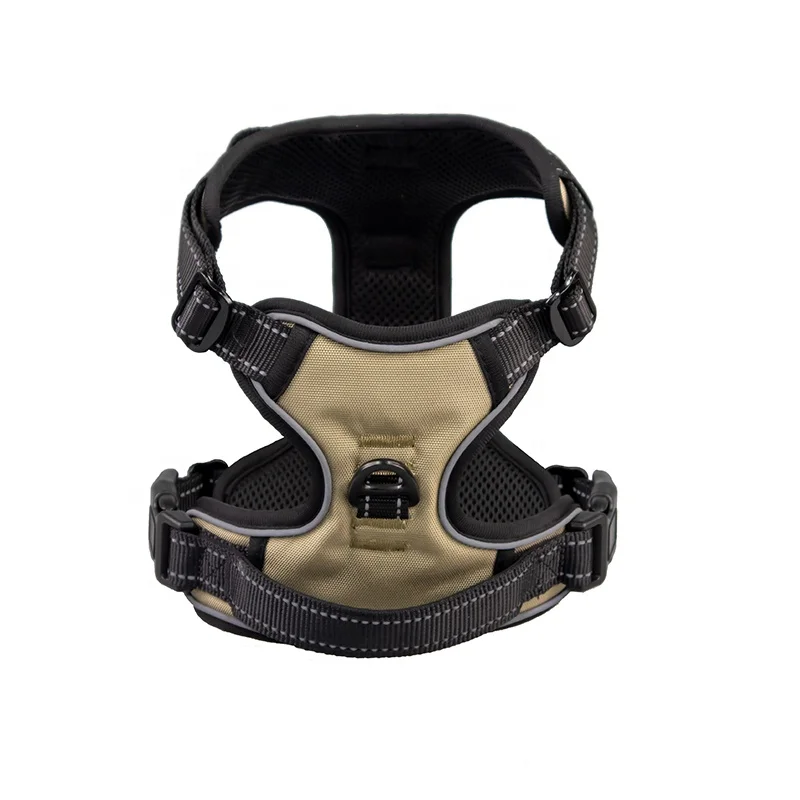 Светоотражающий жилет для домашних животных, Мягкая сетчатая подкладка без вытягивания, шлейка для собак с ручкой