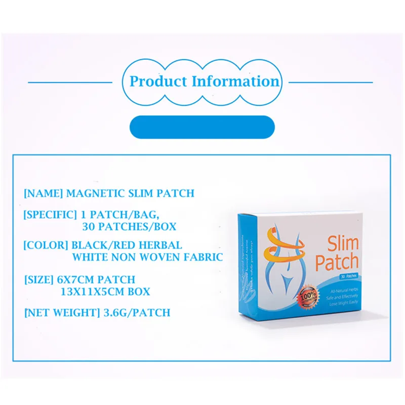 
100% All Natural Belly Patch Slimming Navel Magnet Patch,Magnetic Navel Slimming Patch 