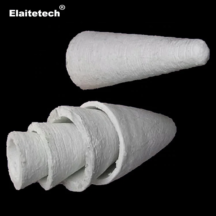 Alumina Silica Ceramic Fiber Vacuum Forming Special Shapes Stopper & Tap Out Cone