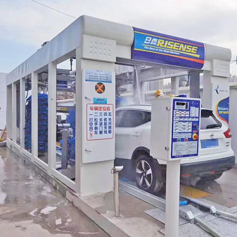 Автоматическая туннельная Машина для мойки автомобиля 14 щеток высокого давления с полностью сухой системой