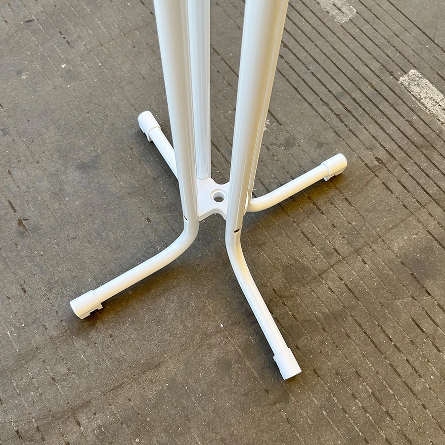 Outdoor MDF edge plastic high top 24' white folding round bar folding table