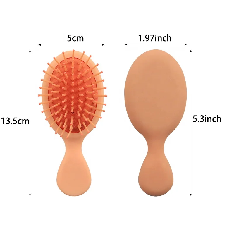 Professional factory plastic small wet hair brush for kids baby