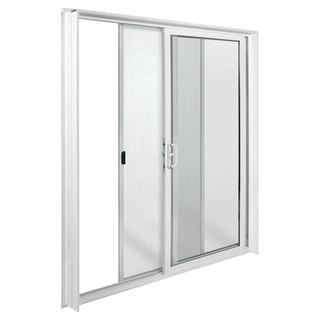 NUOXIN House Exterior Courtyard Vinyl Sliding Door UPVC Glass Entrance Sliding Door