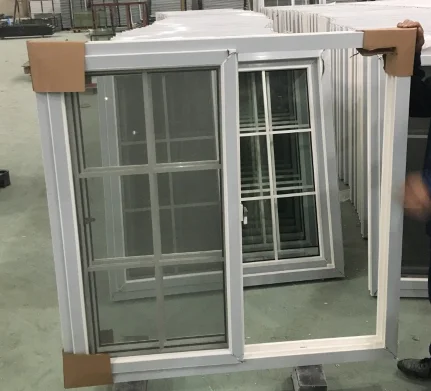 Soundproof Windproof Hurricane Impact Glass UPVC windows Single Double Glazed Vinyl Sliding PVC Windows
