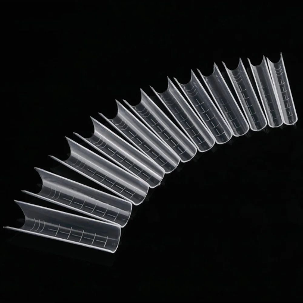 BIN factory wholesale 120pcs Mold Tips Quick Building Nail Gel Extension False Nail Tips Mould DIY Manicure for nail art