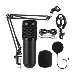 BM-800 Black Color BM 800 Podcast Microfone BM8000 Mic Karaoke Set Kit Usb BM800 Recording Studio Condenser Microphone