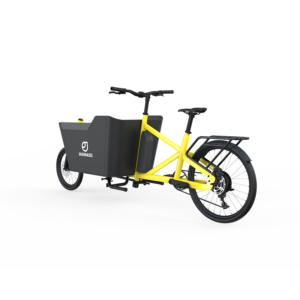 KUAKE BAFANG M410 2 wheel electric cargo bike ebike frame family bicycle hybrid city road e-bike with full suspension throttles