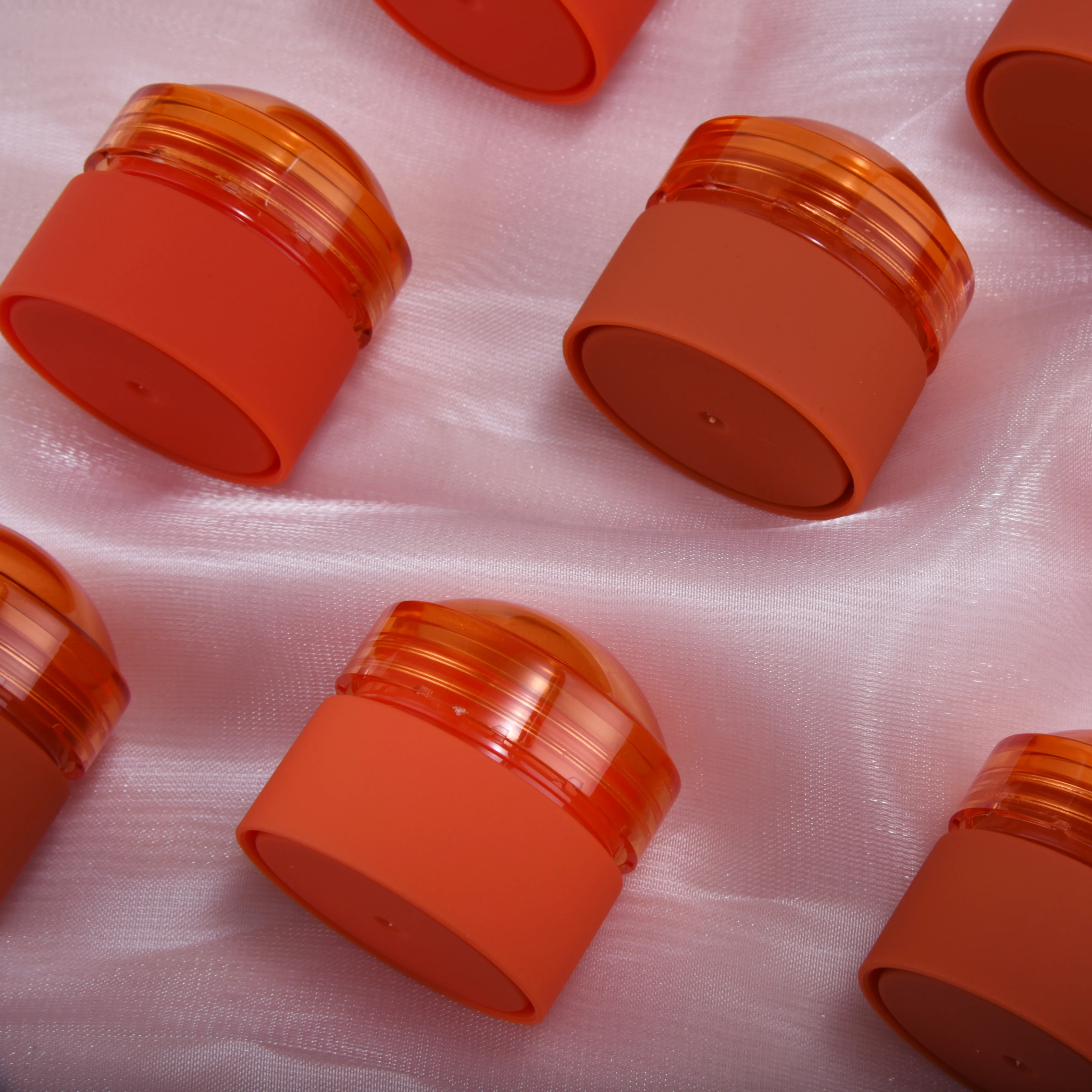 Wholesale pcr empty foundation stick perfume balm packaging clear cream blush container with sphere ball lid