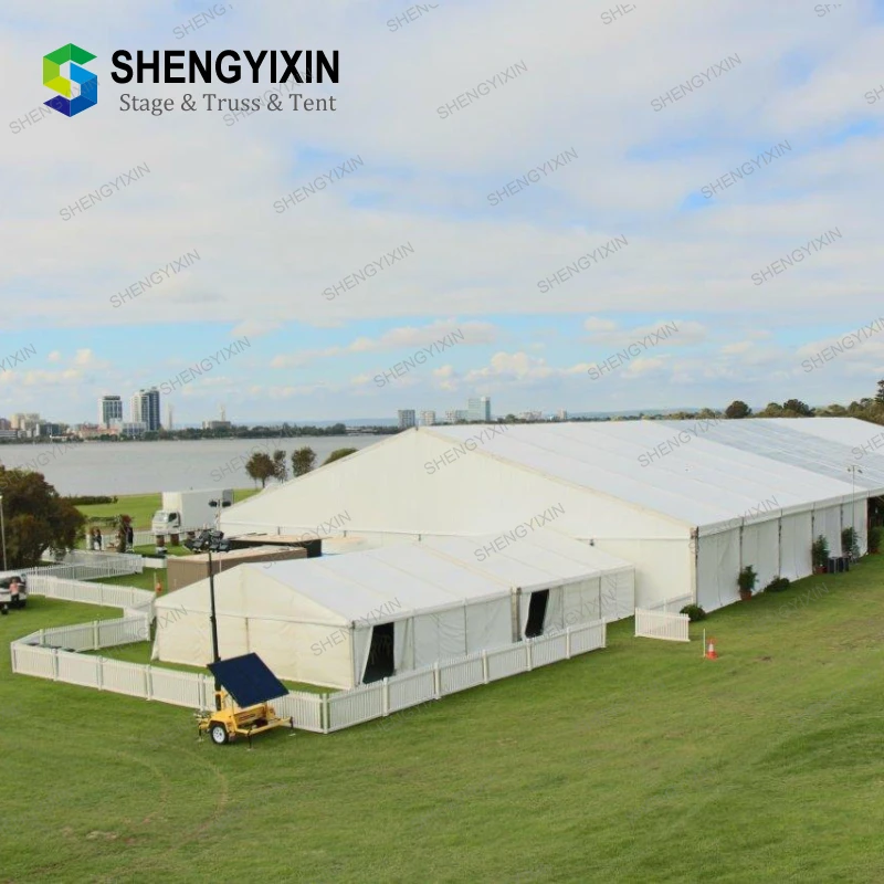 Hot Sale Outdoor Canvas Wedding Large Exhibition Tent for Rear Courtyards Storage Industrial Warehouse Tents