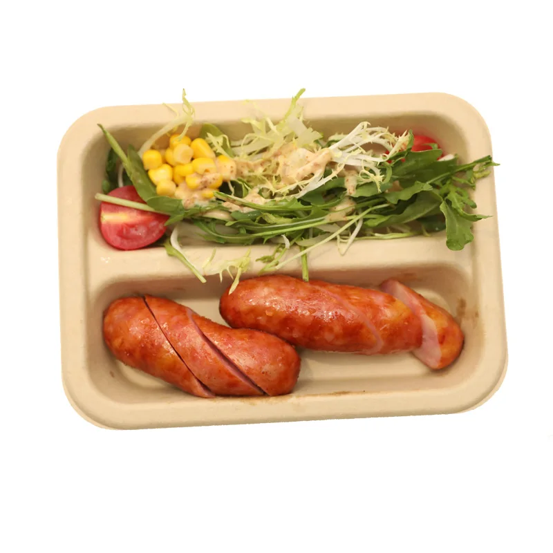 mexican food trays Wholesale  Eco-Friendly Disposable Biodegradable Bamboo Rectangle Sushi Takeaway Tableware