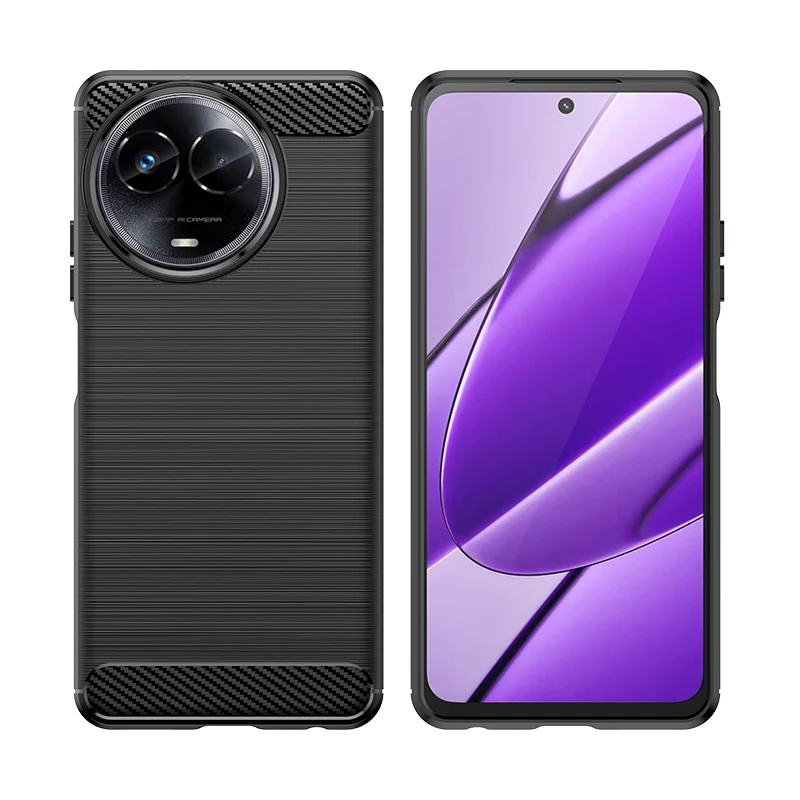 Brushed Carbon Fiber TPU Phone Case For Vivo Y02T Y02A Y02 4G Y11 2023