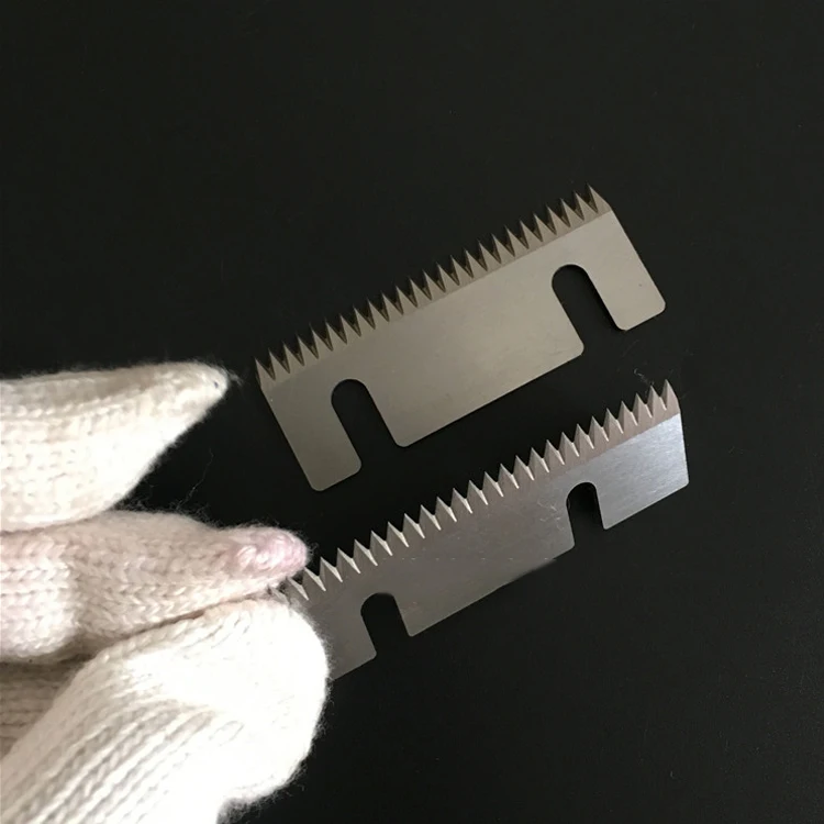 Any customized size serrated blade for pillow packaging machine