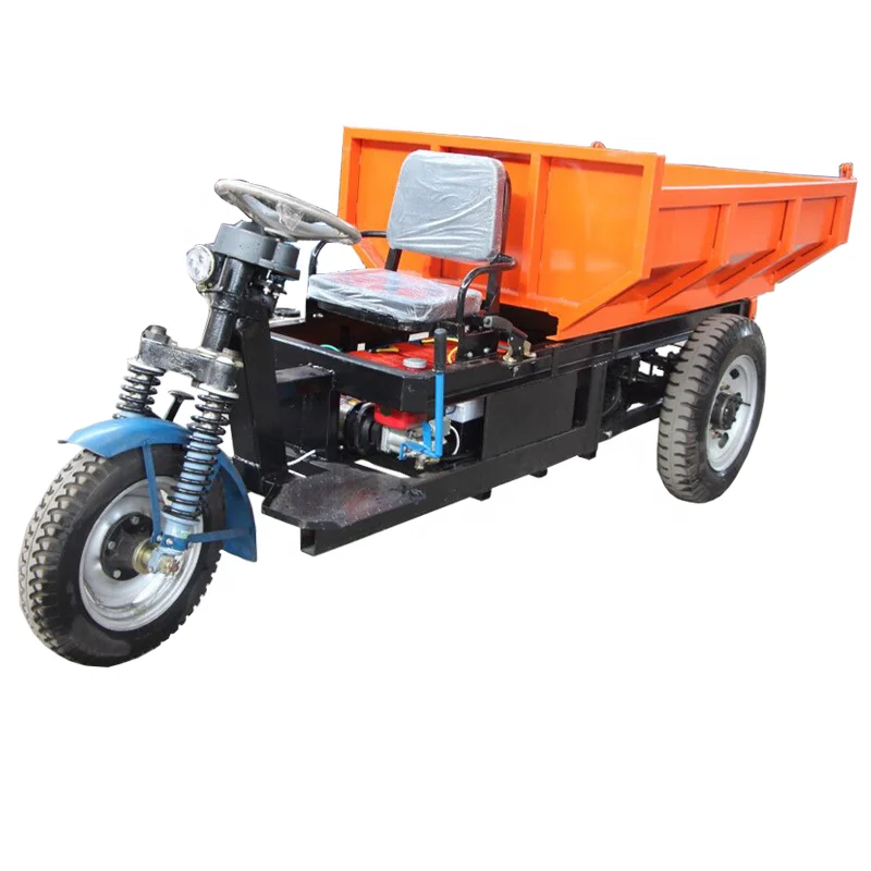 
Chinese 1 ton 2 ton 3 ton mini dump truck Small cargo dumper underground mine tricycle with 1 KW 2 KW 3 KW 7 KW motor 