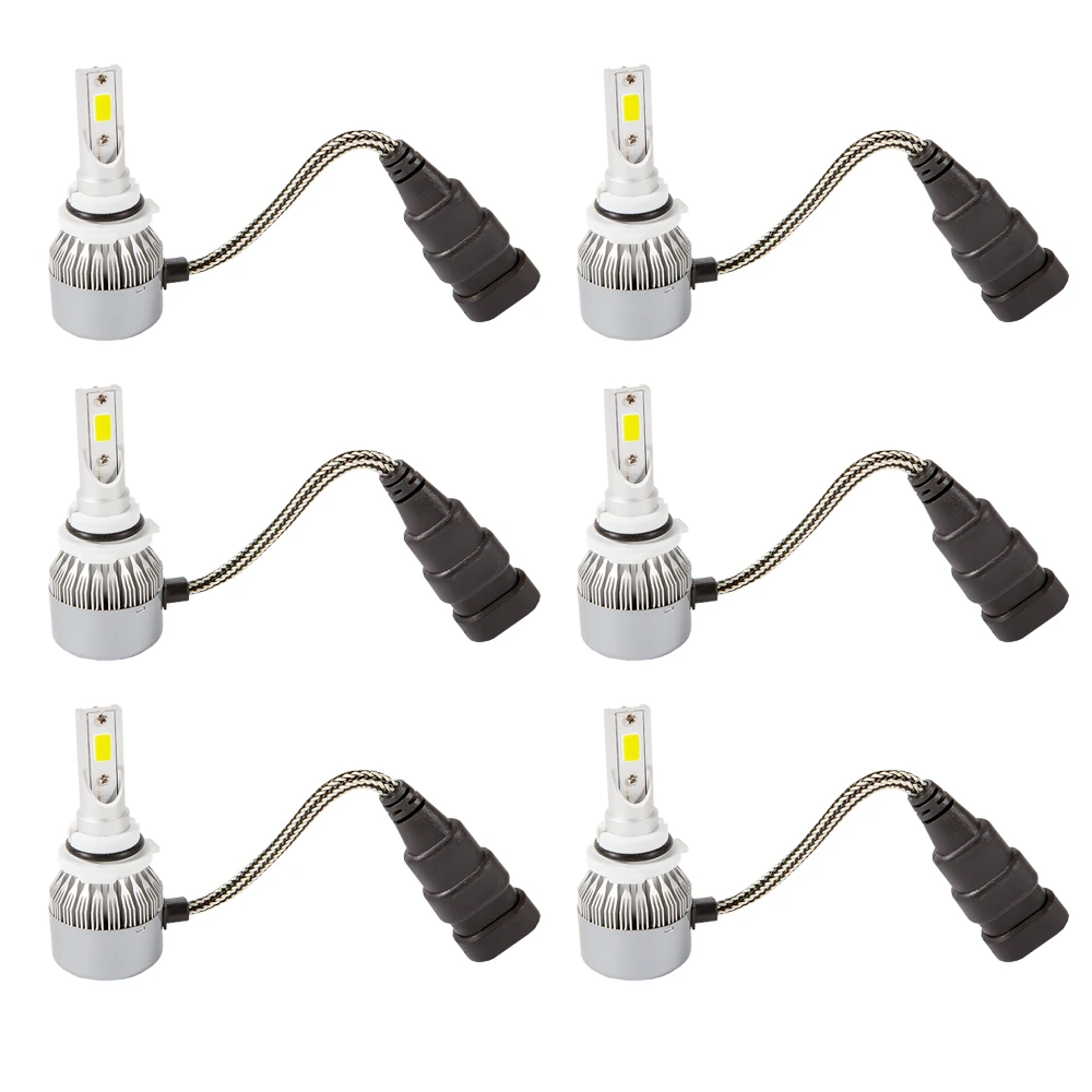 Лидер продаж, умная автомобильная светодиодная фара, лазерная водонепроницаемая лампа, автомобильная новая c6 9005 9006 h7 h11 HB3 HB4, светодиодная h4 светодиодная фара