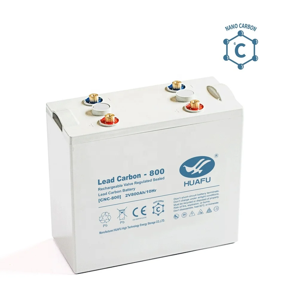 HUAFU Maintenance free Lead Carbon Battery 2V 800Ah for PV Solar Energy Storage/Telecom