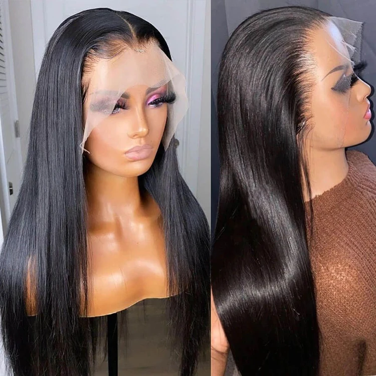Cheap Ladies Hair And Wigs Lace Front Wig For Women Wet N Wavy Hd Frontal Lace Realistic Wigs