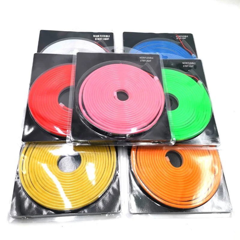 Светодиодные неоновые Гибкие водонепроницаемые силиконовые светодиодные веревки для внутреннего и наружного украшения ПВХ OEM 80 отель 85