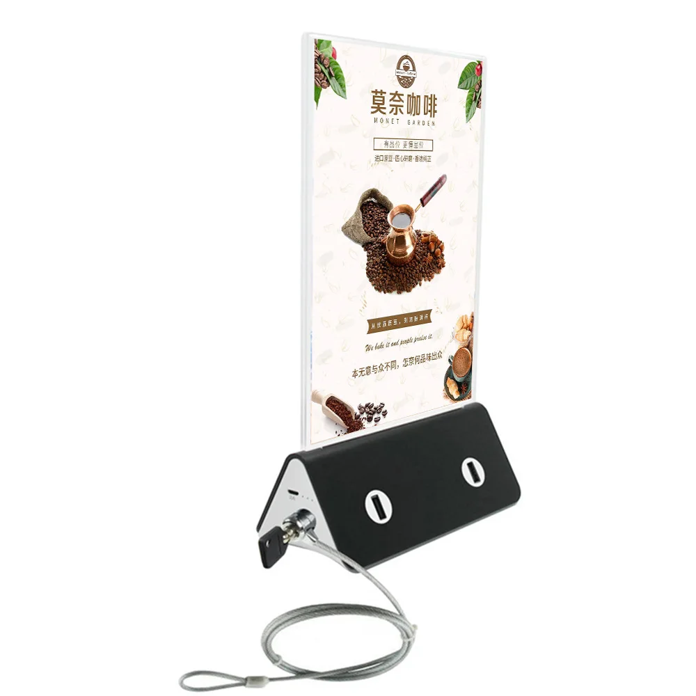 consumer electronics hot new products 2022 power bank for restaurant and cafe advertising stand table menu power charger battery