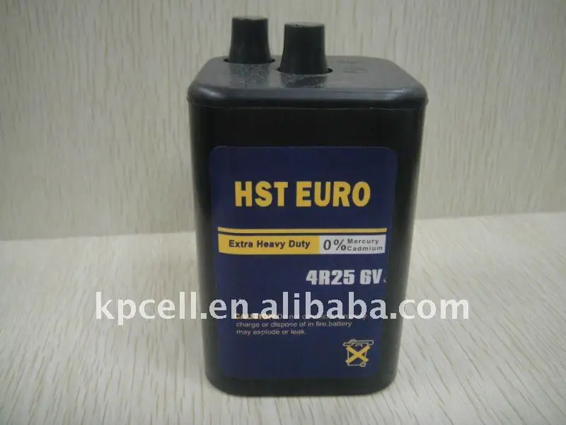  Прочная моделирующая 4r25 цинковая углеродная батарея 6в