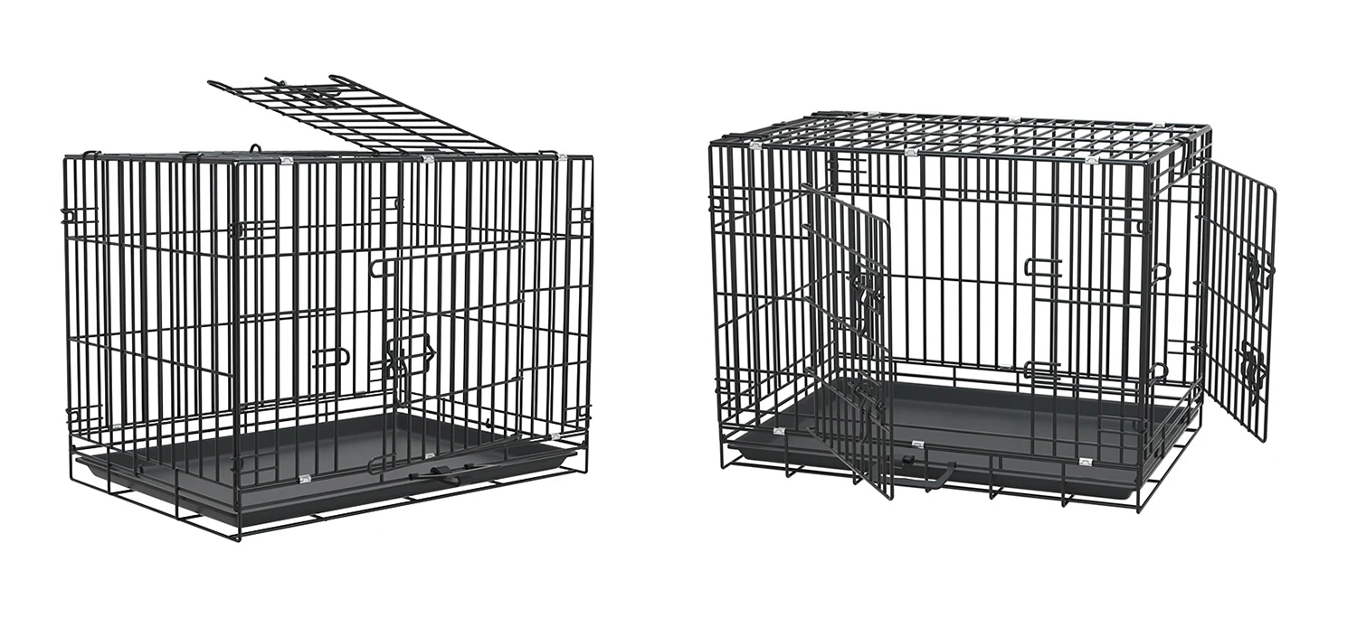 Pet Products 30 inches (75*47*57.5cm) installation-free foldable pet cage with toilet for home use for cats and dogs