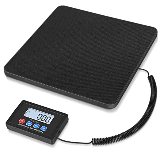 440lbs x 1oz High Accuracy Postal Scale Hold/Tare Function Manual/Auto Off LCD Display Lightweight Scale For Packages Luggage