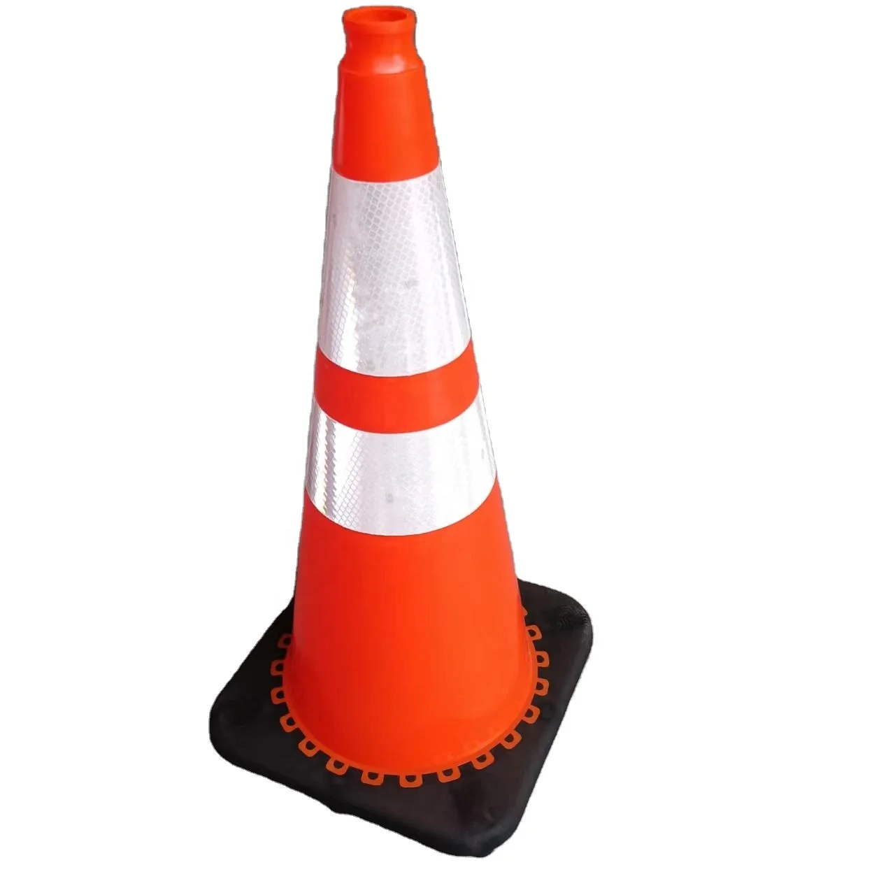 Дорожные конусы с черной сверхпрочной базой 28 дюймов США 10 фунтов