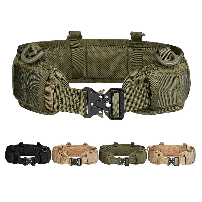 Normal Inch Men Nylon Combat Wholesale Tactical Molle Waist Belt Double-layered