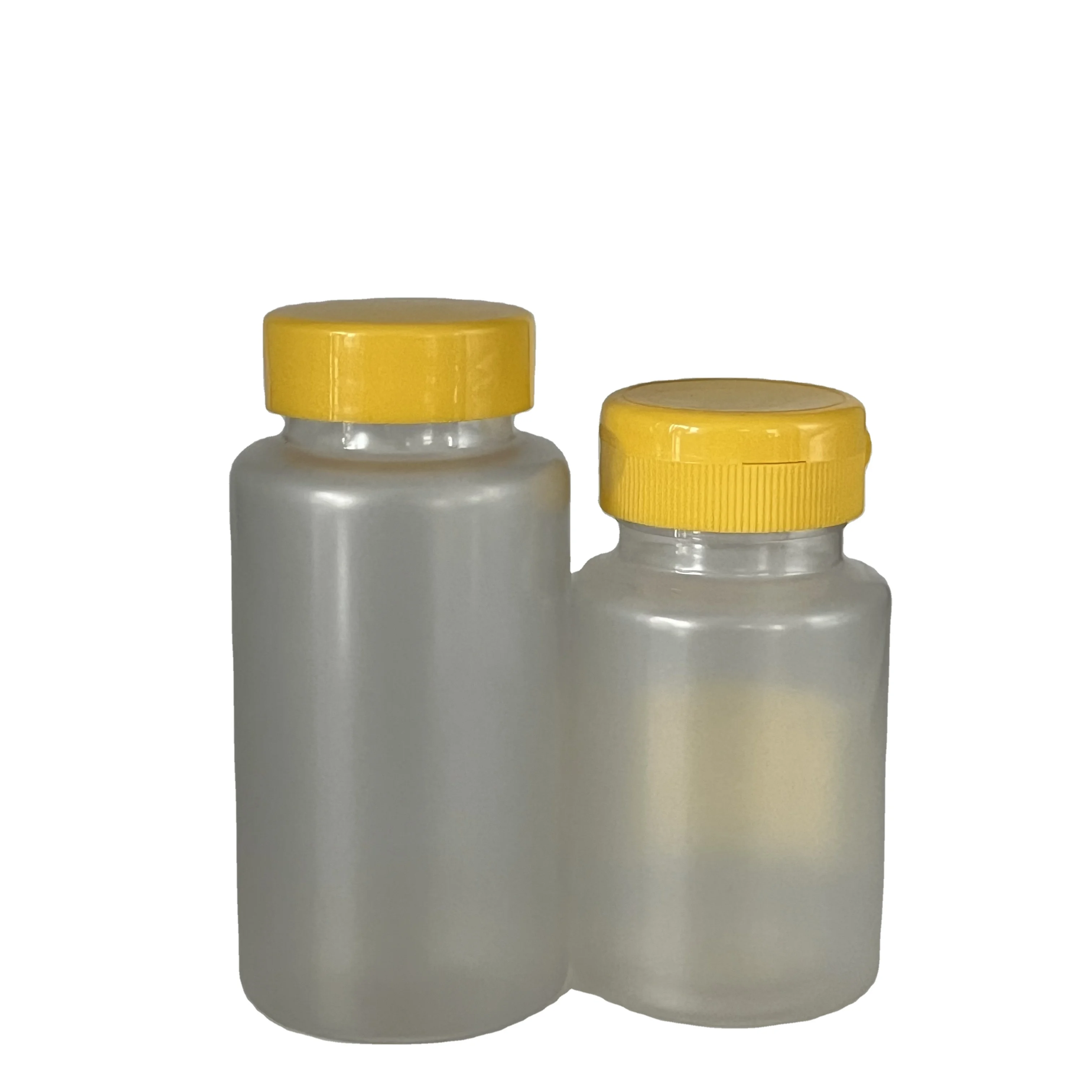 2023 New Design 120MLPet Plastic Bottle for Medicine Vitamins or Perfume with Colorful Screw Lid Hot Stamping Pump Seal Type