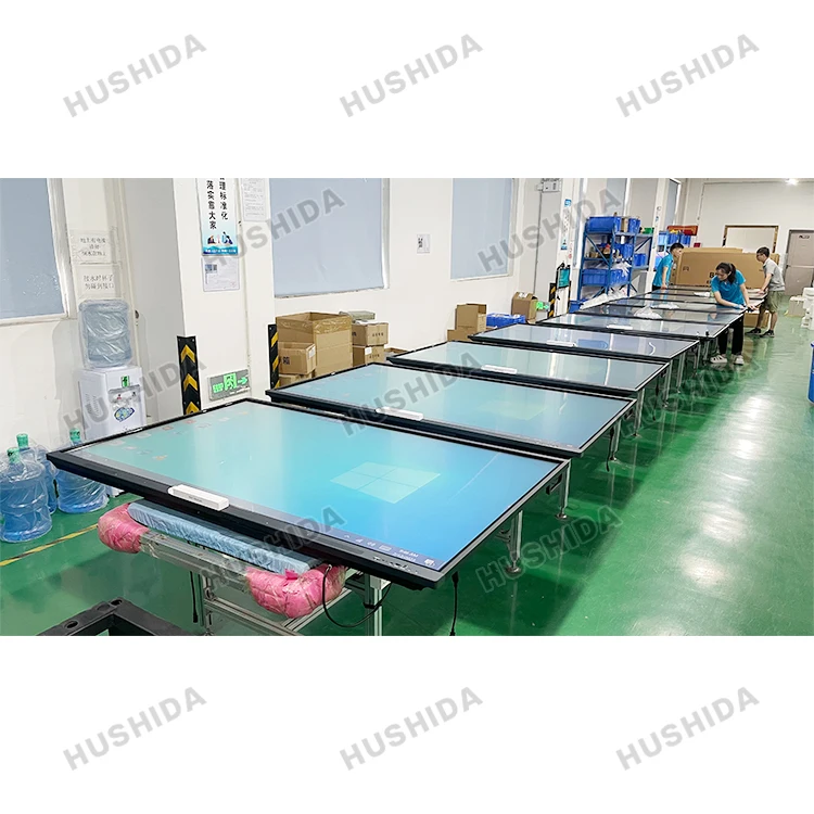 HUSHIDA Remote Control Electronic Smart Class Digital 55 65 75 inch Smart Whiteboard Interactive