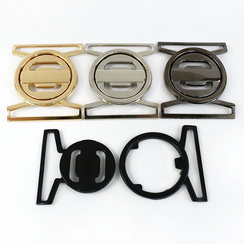 MeeTee AP405 50mm Handbag Belt Button Zinc Alloy Clothing Decorative Buttons for Fashion Bags Garments and Accessories