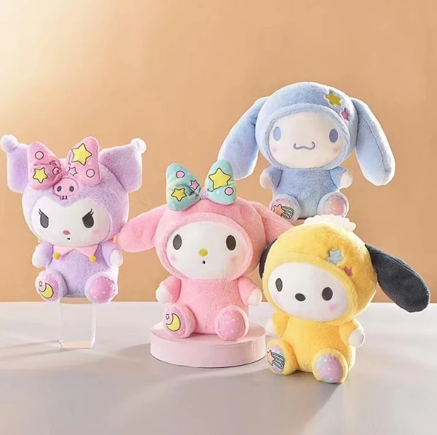 8 inches 25cm Colorful kuromi  plush toys Melody  Cinamorol Doll  Claw Crane Machine Peluche Toy  girl gift plush toys