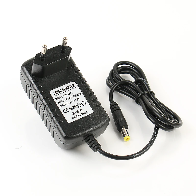 CCTV Security Surveillance Camera DVR NVR System LED Strip Wireless Router Switch Power Supply Adapter US Plug 12V 2A 2000ma 24W