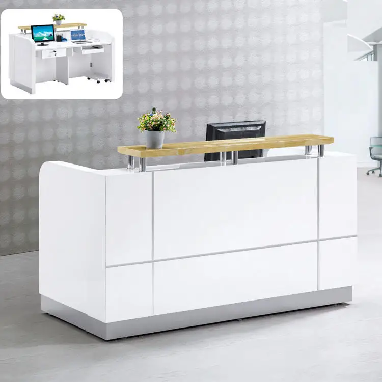 Sinonis лидер продаж роскошный офисный стол для приема салона красоты бутиковая мебель стойка