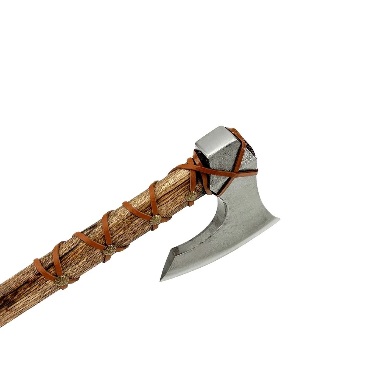 Hot Selling Carbon Steel Viking Bearded Outdoor Axe With Wooden Handle Hand Forge Hand Forged Viking Axe