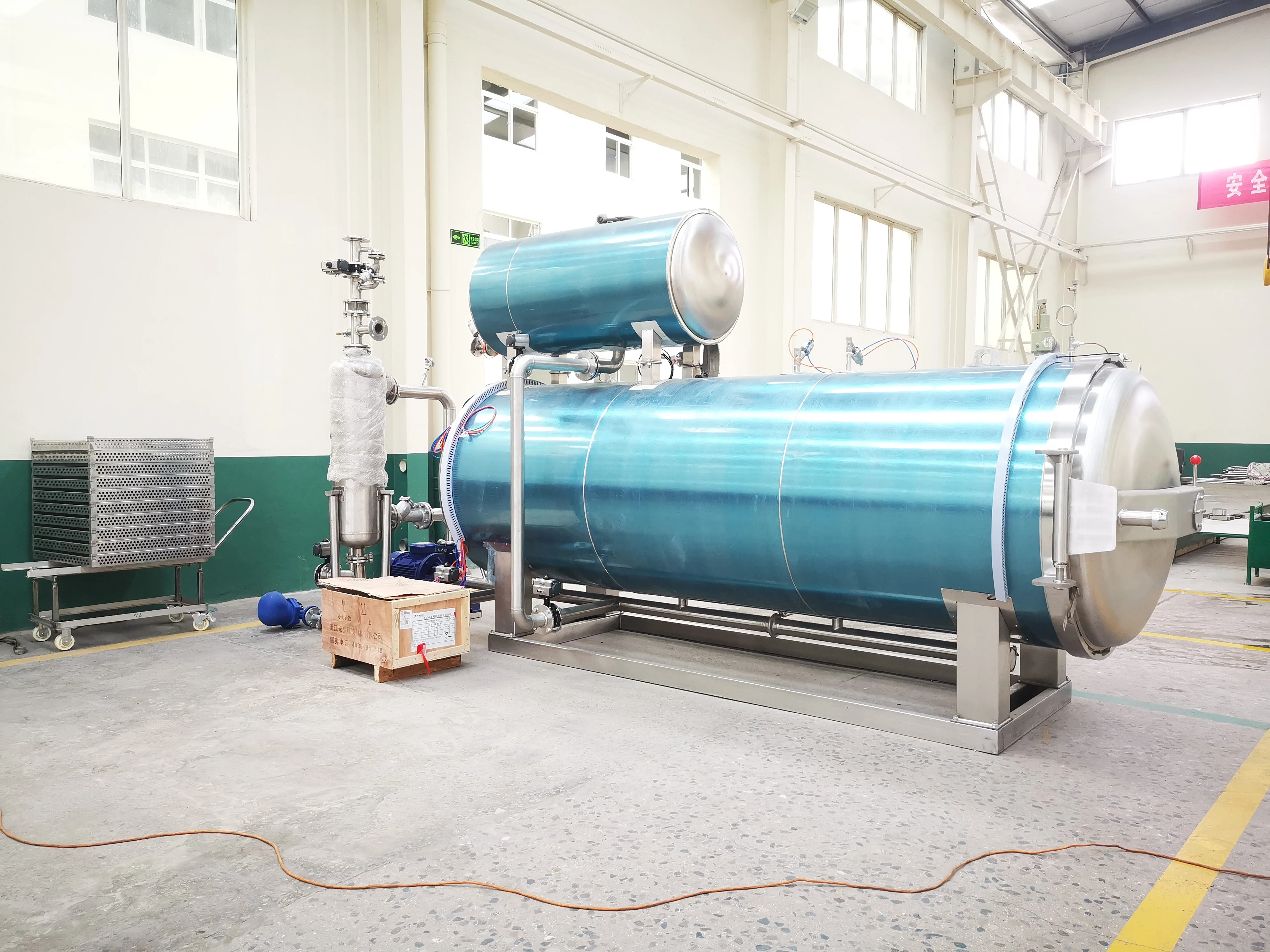 water spray steam retort for glass jar CST retort sterilizer