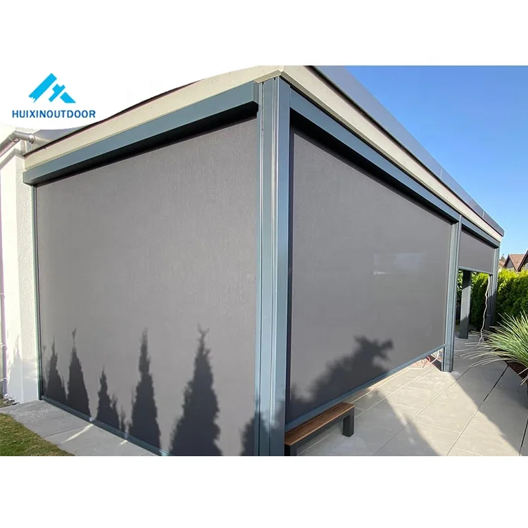 Roller Smart Temporary Roll up Shade and Door With Security Window Curtain Blind