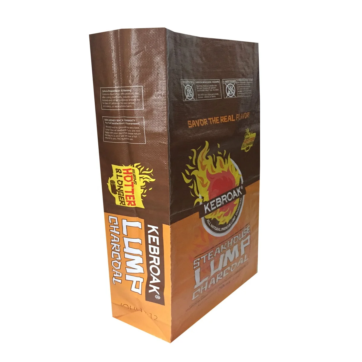 High quality big bag for coal 8kg 10kg 20kg activated charcoal bag bamboo charcoal packaging bag