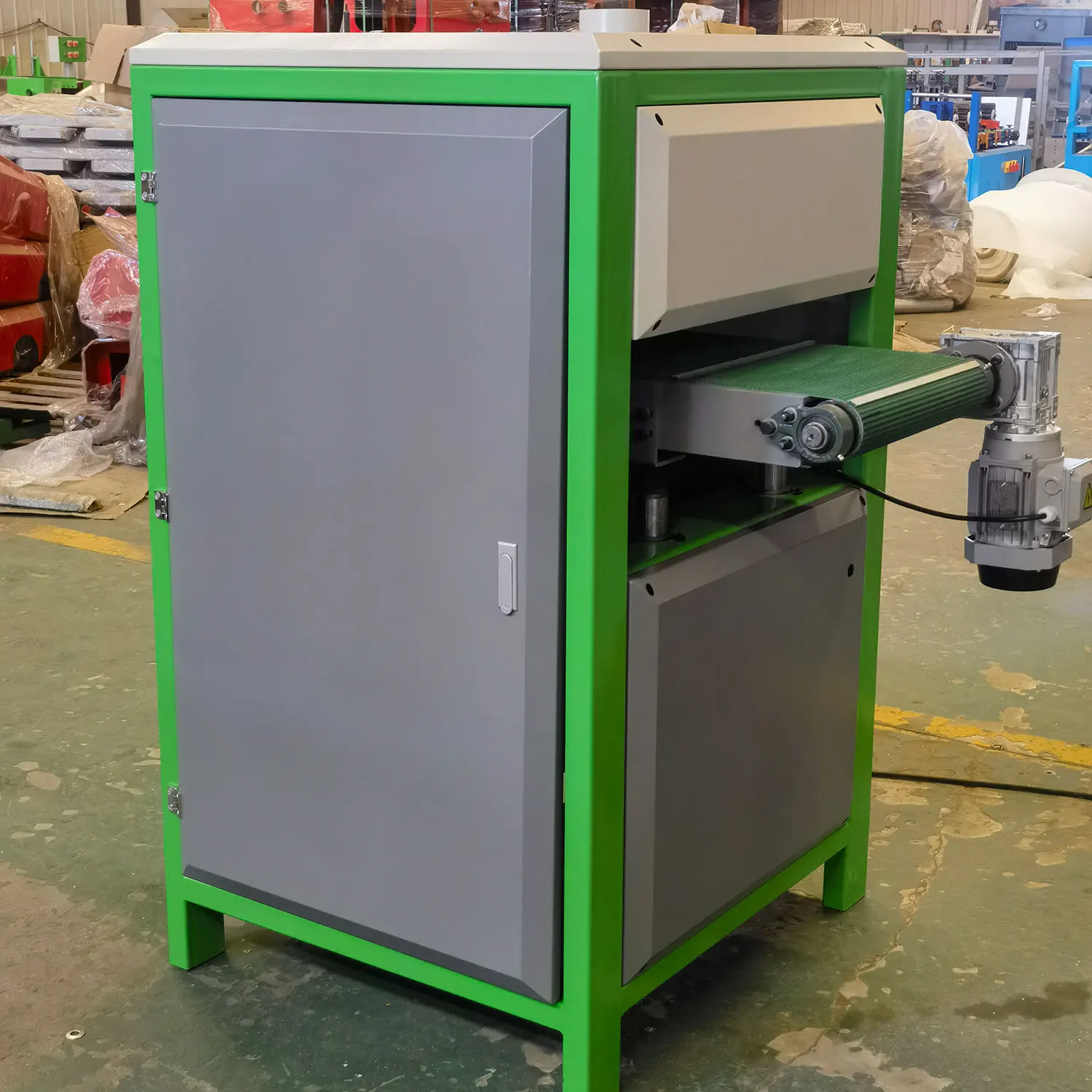 PS400 Woodworking machinery single side sanding machine continuously discharge materials