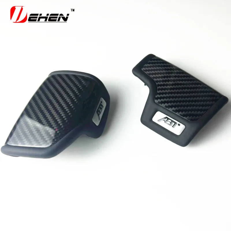 Для AUDI A4 S4 RS4 B9 A5 S5 RS5 Q5 Q7 A6 A7 A8 Q8 Q6 C8 ABT из углеродного волокна для автомобильного стайлинга ручка переключения передач накладка на головку