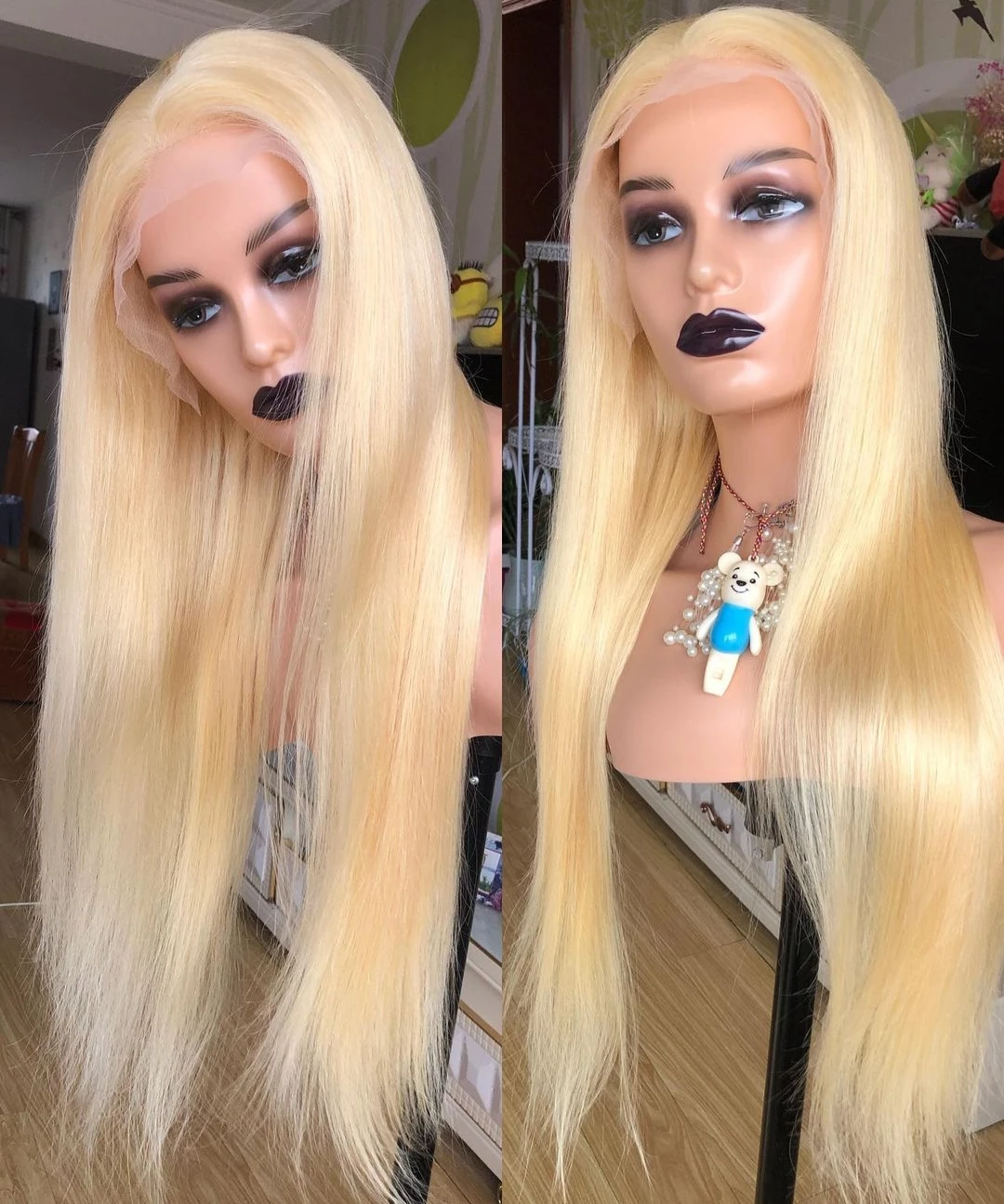 DropShipping 4x4 5x5 13x4 Lace Full Frontal Wig 100% Human Hair 613 Blonde Straight  Glueless Wigs 180% Wholesale Vendor