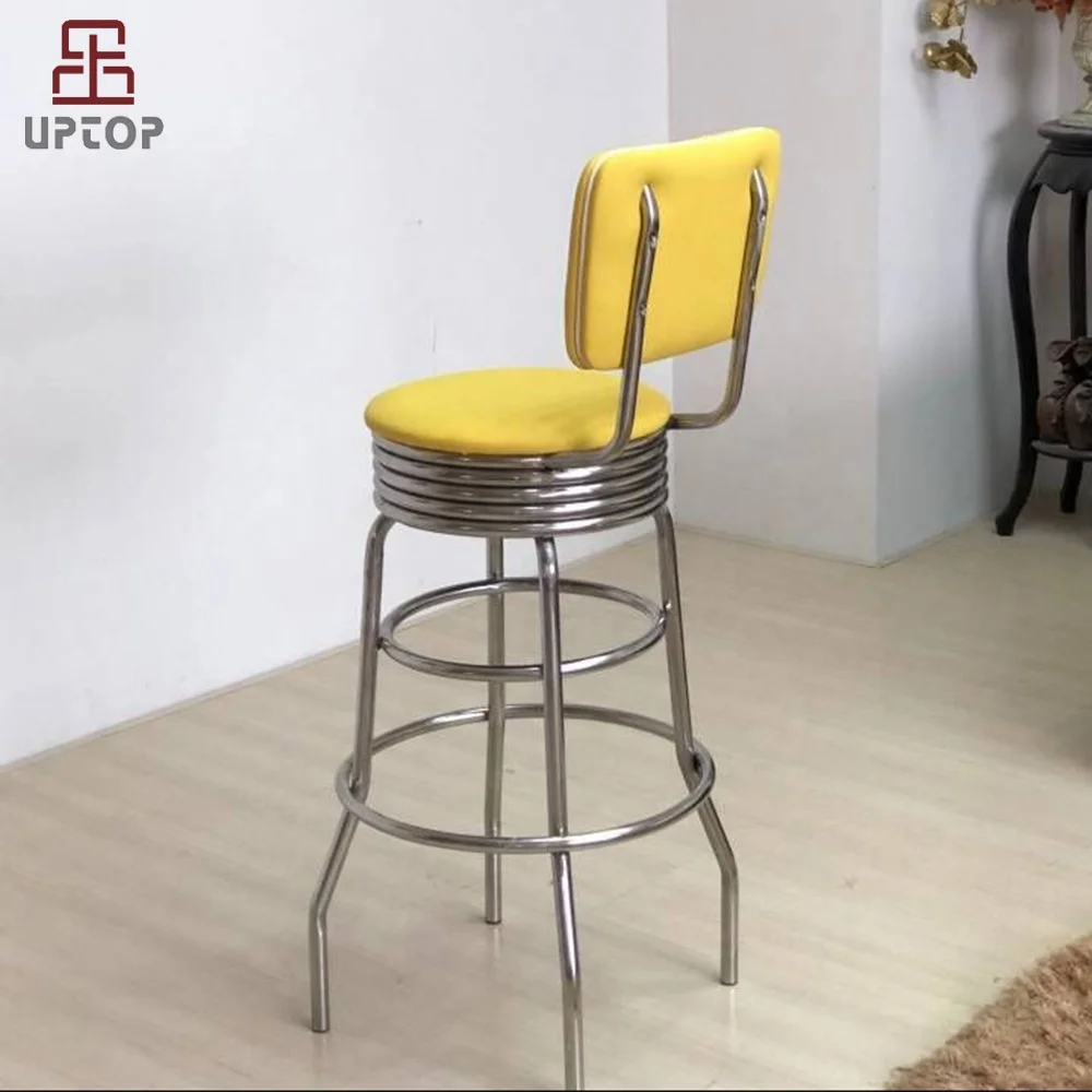 (SP-BS423) оптовая продажа 1950s Ретро высококачественные барные стулья круглые высокие для